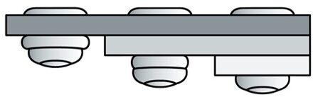 Gesipa Blindklinknagel | klinknagelschacht d x l 4,8 x 10 mm | aluminium / staal | 500 stuks - 1433831 1433831