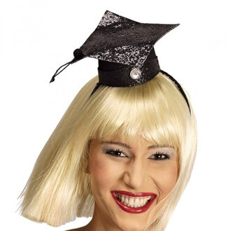 Geslaagd/diploma gehaald verkleed diadeem/haarband - afstudeer thema feest accessoires