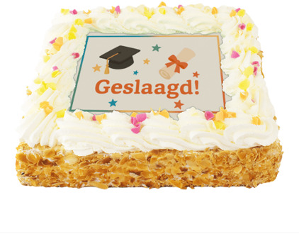 Geslaagd Slagroomtaart