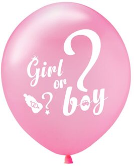 Geslacht Onthullen Party Decoraties Latex Ballonnen Baby Shower Cake Topper Het Een Meisjes Jongens Feestartikelen Voor Hij Of ze 10stk roze