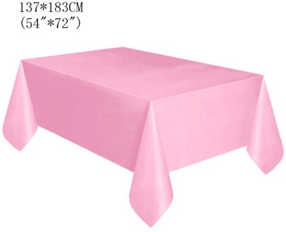 Geslacht Onthullen Party Decoraties Latex Ballonnen Baby Shower Cake Topper Het Een Meisjes Jongens Feestartikelen Voor Hij Of ze 1stk roze tablecloth
