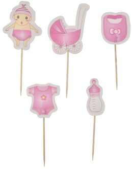 Geslacht Onthullen Party Decoraties Latex Ballonnen Baby Shower Cake Topper Het Een Meisjes Jongens Feestartikelen Voor Hij Of ze Girl Cake