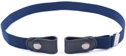 Gesp-Gratis Riem Voor Jean Broek Geen Gesp Onzichtbare Stretch Elastische Taille Riem Voor Volwassen/Kinderen, geen Ardennen, Geen Gedoe Taille Riem marine