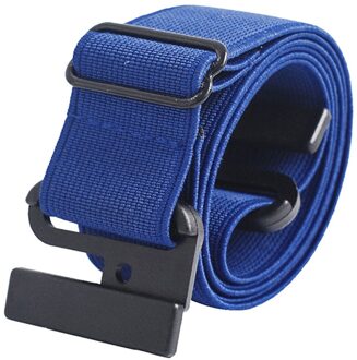Gesp-Gratis Riem Voor Jean Broek, Jurken, geen Gesp Stretch Elastische Taille Riem Voor Vrouwen/Mannen, Geen Ardennen, Geen Gedoe Taille Riem D3 Blauw