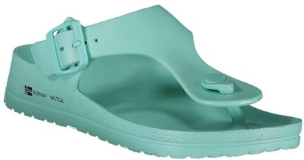 Gespsandalen Turquoise