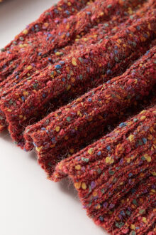 Gestippelde Gebreide Trui - maat M Bruin