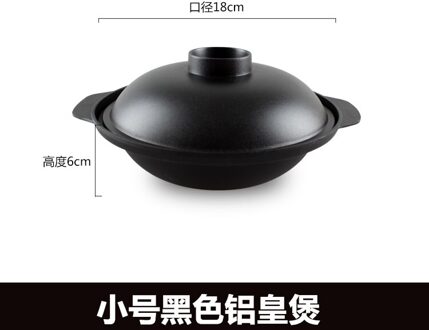 Gestoofde Kip Speciale Aluminium Braadpan Fornuis Rijst Gietijzeren Chaffy Schotel Pot Gestoomde Chinese Soep Stwe Pot 18cm