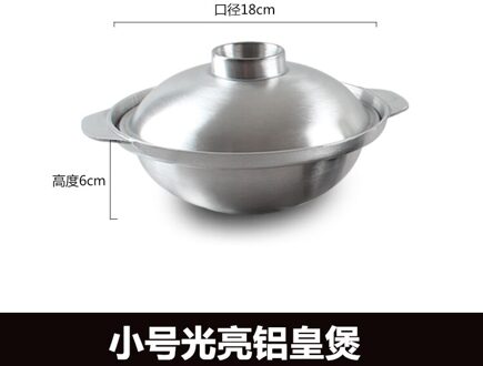 Gestoofde Kip Speciale Aluminium Braadpan Fornuis Rijst Gietijzeren Chaffy Schotel Pot Gestoomde Chinese Soep Stwe Pot 18cm2