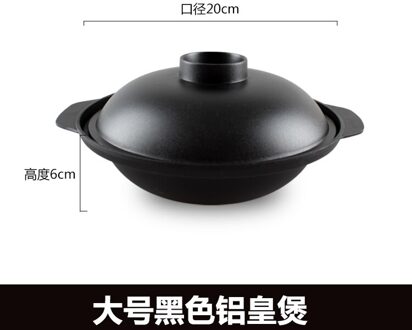 Gestoofde Kip Speciale Aluminium Braadpan Fornuis Rijst Gietijzeren Chaffy Schotel Pot Gestoomde Chinese Soep Stwe Pot 20cm1