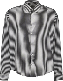 Gestreept Casual Overhemd Ami Paris , Black , Heren - L,M,S,Xs,2Xs