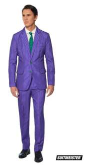 Gestreept Kostuum Joker 3-delig Paars - Lila