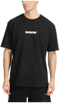Gestreept Logo T-shirt Barrow , Black , Heren - Xl,L,M,S,Xs