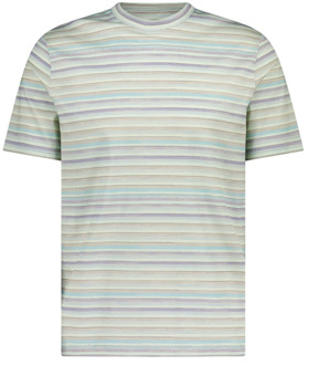 Gestreept T-shirt PS By Paul Smith , Green , Heren - 2Xl,L,M,S