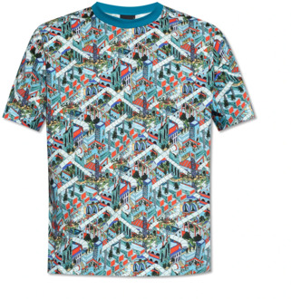 Gestreept T-shirt PS By Paul Smith , Multicolor , Heren - 2Xl,Xl,L,M
