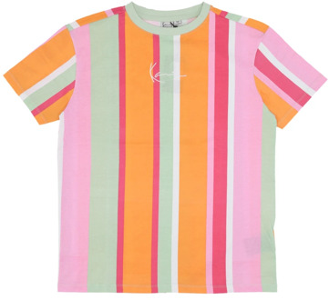 Gestreept T-shirt voor Vrouwen Karl Kani , Multicolor , Dames - M,S,Xs