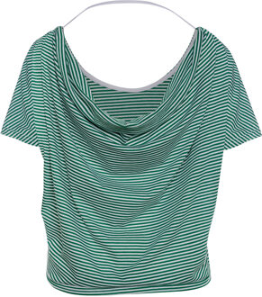 Gestreepte Batwing Top - maat L Groen