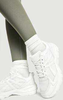 Gestreepte Chunky Sportieve Vader Sneakers, White - 36