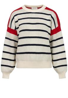 Gestreepte gebreide trui Rafaela  rood - S,M,L,