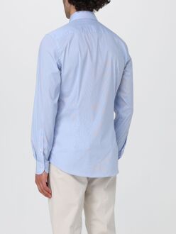 Gestreepte Lange Mouwen Shirt Lichtblauw