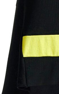 Gestreepte mouwloze top in zwart