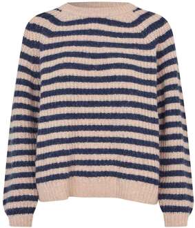 Gestreepte trui Bina  blauw - XS,S,M,L,