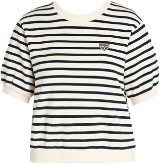 Gestreepte trui Corey  wit