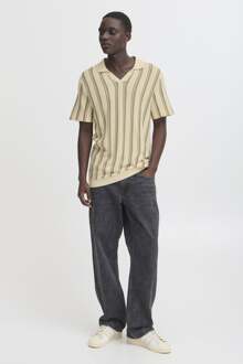 Gestreepte trui - Zand - maat M Beige