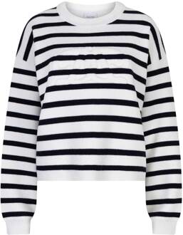 Gestreepte wolmix trui Twixa  blauw - XS,S,M,L,XL,