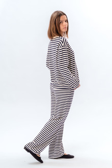 Gestript overhemd - Blauw - L/XL (long)