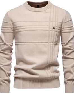 Gestructureerde Gebreide Trui - maat L Huidkleurig