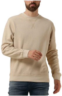 Gestructureerde Sweater Heren Sweatshirt Scotch & Soda , Beige , Heren - 2Xl,Xl,S