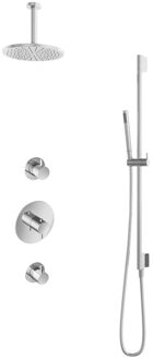 Get Together IBS2RCR inbouwdouche met 15cm plafondbuis en glijstang chroom