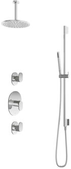 Get Together IBS5CR inbouwdouche met 15cm plafondbuis en glijstang chroom