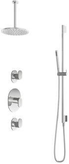 Get Together IBS5CR inbouwdouche met 30cm plafondbuis en glijstang chroom