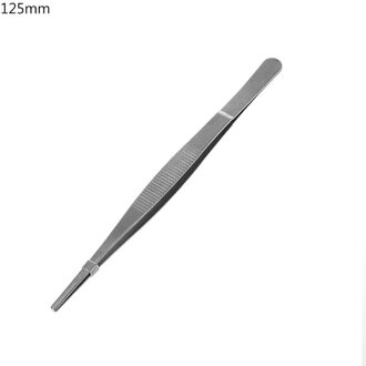 Getande Pincet Barbecue Rvs Lange Voedseltangen Straight Home Tweezer Tuin Keuken Bbq Tool 5 Maten 20cm