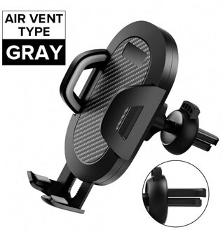 Getihu 360 Graden Sucker Auto Telefoon Houder Flexibele Mobiele Stand Smartphone Ondersteuning Gps Mount Voor Iphone 11 X Xiaomi samsung grijs Air Vent type