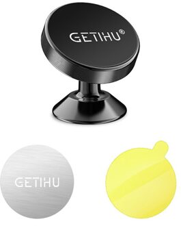 Getihu Universele Magnetische Auto Telefoon Houder Mobiele Mobiele Air Vent Mount Magneet Gps Stand Voor Iphone 12 11 Pro X max 6 7 8 Xiaomi nieuw zwart