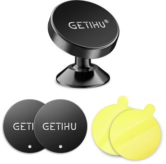 Getihu Universele Magnetische Auto Telefoon Houder Mobiele Mobiele Air Vent Mount Magneet Gps Stand Voor Iphone 12 11 Pro X max 6 7 8 Xiaomi zwart