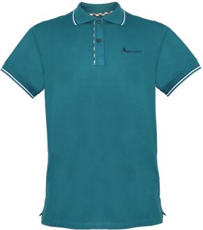 getipt kraag groen poloshirt