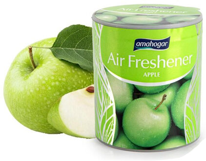 Geur gel Appel geur - 95 gram - geur blikje - 6 x 7 cm - auto/interieurparfum/luchtverfrisser