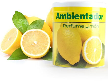 Geur gel Citroen geur - 95 gram - geur blikje - 6 x 7 cm - auto/interieurparfum/luchtverfrisser