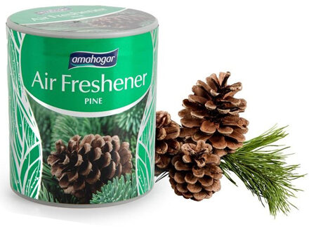 Geur gel Dennen geur - 95 gram - geur blikje - 6 x 7 cm - auto/interieurparfum/luchtverfrisser