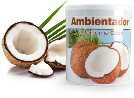 Geur gel Kokos geur - 95 gram - geur blikje - 6 x 7 cm - auto/interieurparfum/luchtverfrisser