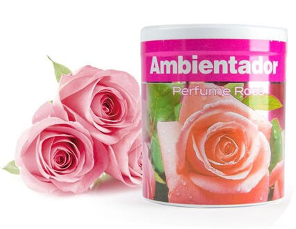 Geur gel Rozen geur - 95 gram - geur blikje - 6 x 7 cm - auto/interieurparfum/luchtverfrisser