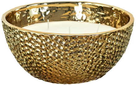 Geurkaars Amber - goud - D21 cm - 25 branduren