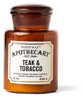 geurkaars apothekersglas - teak & tabacco