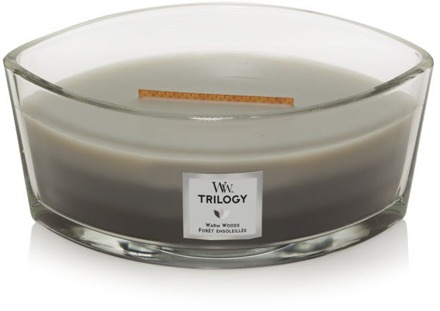 Geurkaars Ellipse Trilogy Warm Woods - 9 cm / 19 cm Zwart