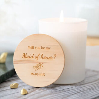 Geurkaars groot met UV-print