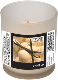 Geurkaars - in glas - Vanille aroma - 8 branduren - 7 x 8 cm