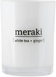 Geurkaars Large white tea & ginger